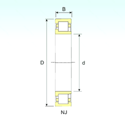 2 mm x 7 mm x 3 mm Basic dynamic load rating (C) ISB NJ 1064 Cylindrical Roller Bearings